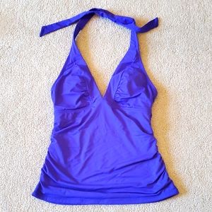 Athleta Shirrendipity halter tankini top size XS